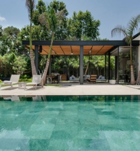 Jardines modernos con piscina 50 diseños radiantes