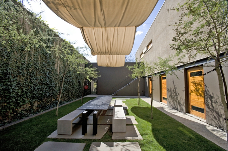 jardín terraza con toldo jardín terraza toldo moderno lona