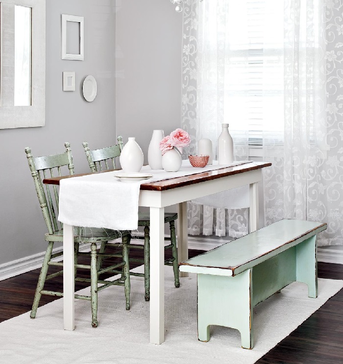 la primavera muebles color verde claro ideas