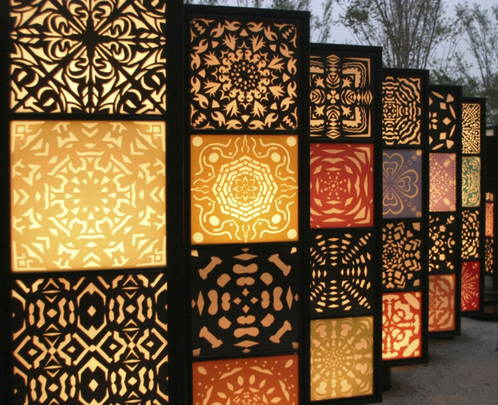luminosas separaciones detalles color luces