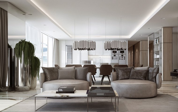 luz led opciones interiores sofa forma contemporranea ideas