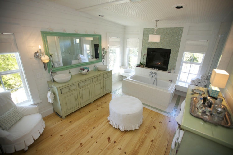 muebles baño color verde claro