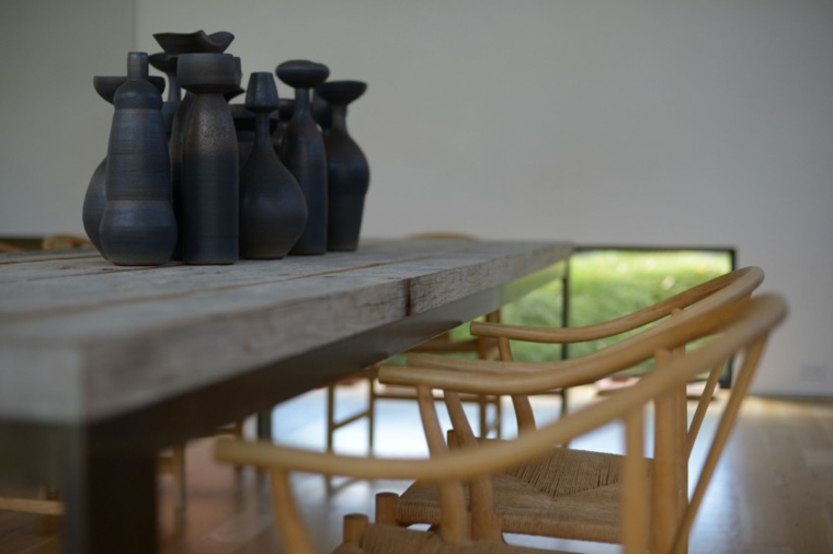 muebles de diseño comedor sillas bambu mesa madera ideas