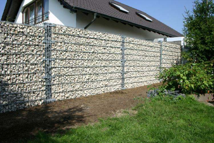 muro casa piedras deco gavion