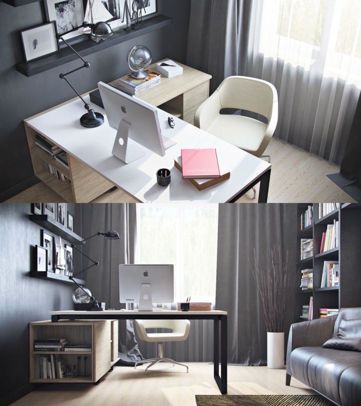 oficinas estilos decorativos muebles sals estantes