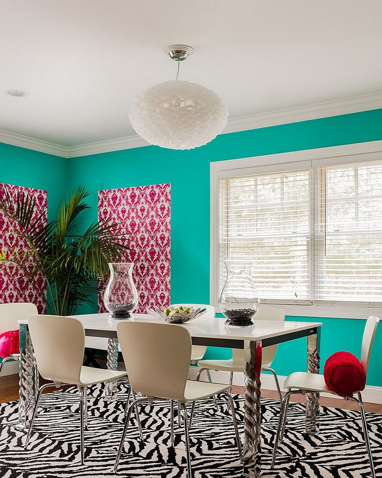 opciones diseno colorido comedor combinacion distintas estampas ideas