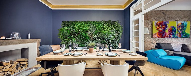 opciones diseno colorido comedor jardin vertical ideas