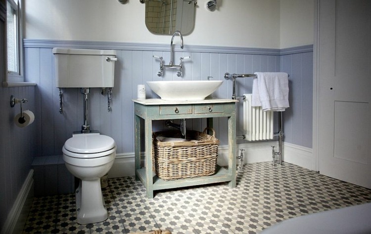 original cuarto baño diseño retro