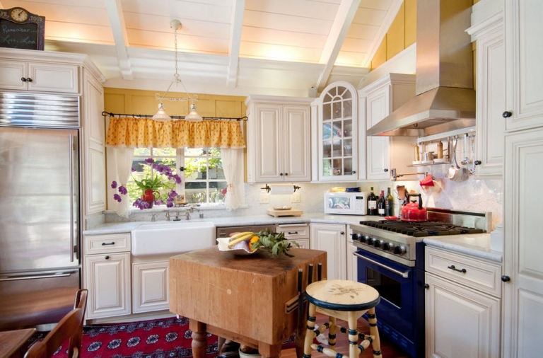 Diseño de cocinas Shabby chic - abra paso a la dulzura