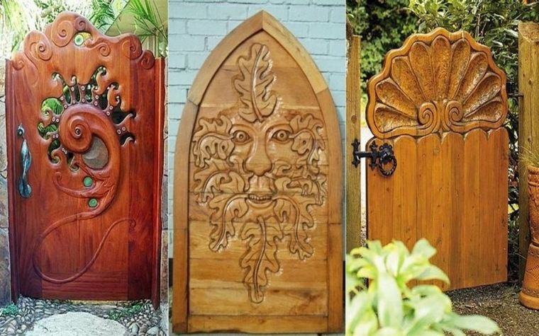 originales puertas labradas madera