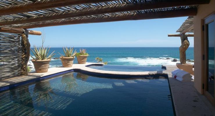 piscina pergola estilo tropical