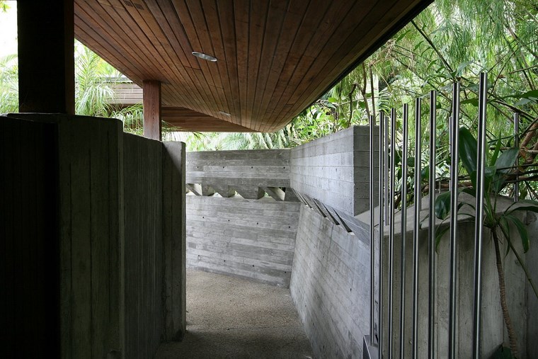 residencia colina casa paredes hormigon ideas