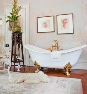 Romanticismo y dulzura en el baño - 50 diseños Shabby Chic