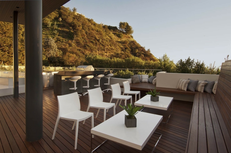 detalles con plantas y macetas selecciones madera elegantes conceptos puertas