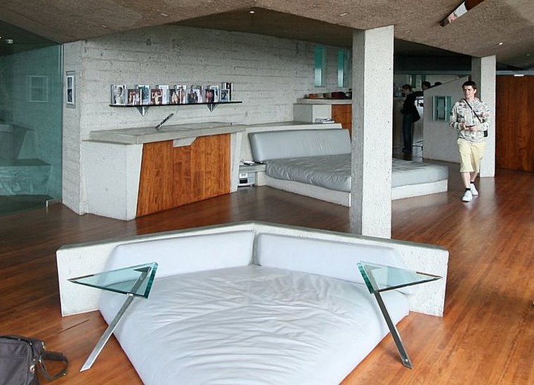 sofa forma triangulo mesitas dormitorio ideas
