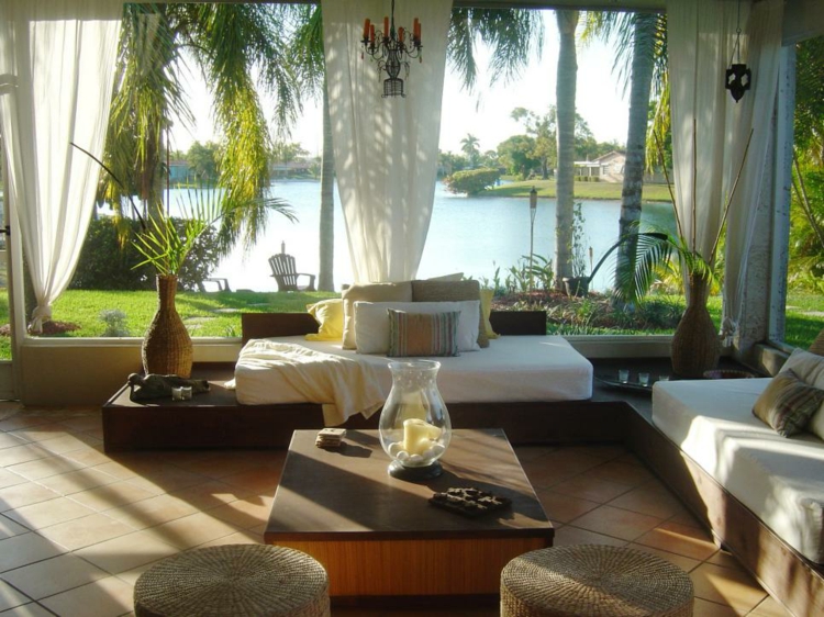 terraza solarium deco estilo tropical