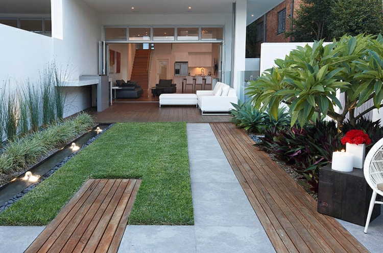 senderos de madera terrazas creatividadsitios colores muebles madera