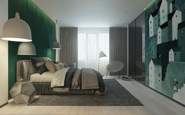 verde decoración cuarto infantil