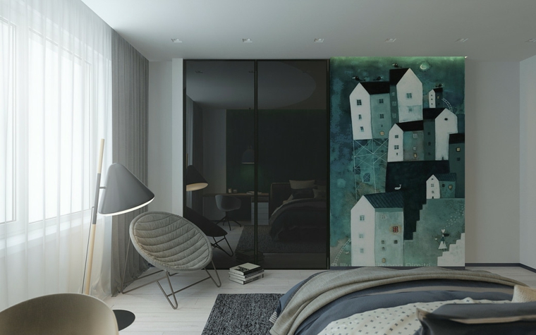 verde oscuro decoración moderna
