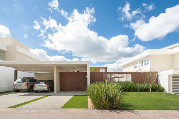 casa diseñada por Esquadra Yi Design Esquadra Yi Design disenaron casa ideas espacios simple Brasilia Brazil