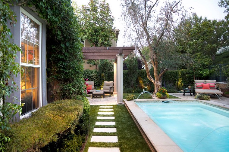jardín diseñado por Studio H Landscape Architecture Studio H Landscape Architecture casa piscina ideas