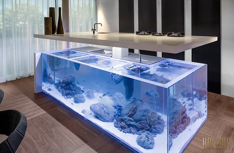 acuario diseño cocina soluciones estilo silones