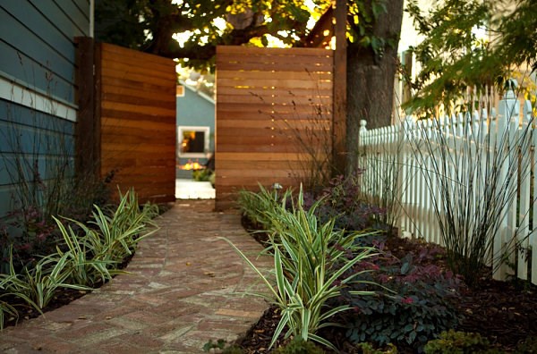 arbustos de jardin camino entrada puertas ideas
