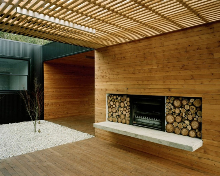 chimeneas lena opciones lugar madera pergola ideas