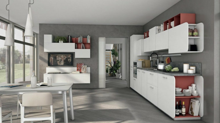 cocina blanca diseno ultima tendencia ideas