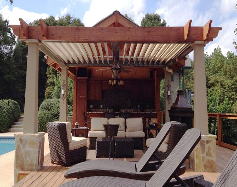estupenda pérgola lujosa moderna