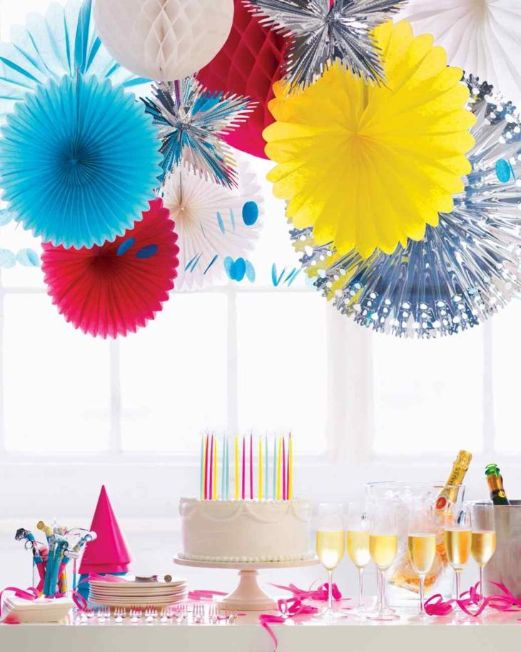 ideas decoracion cumpleaños colores especiales lineas