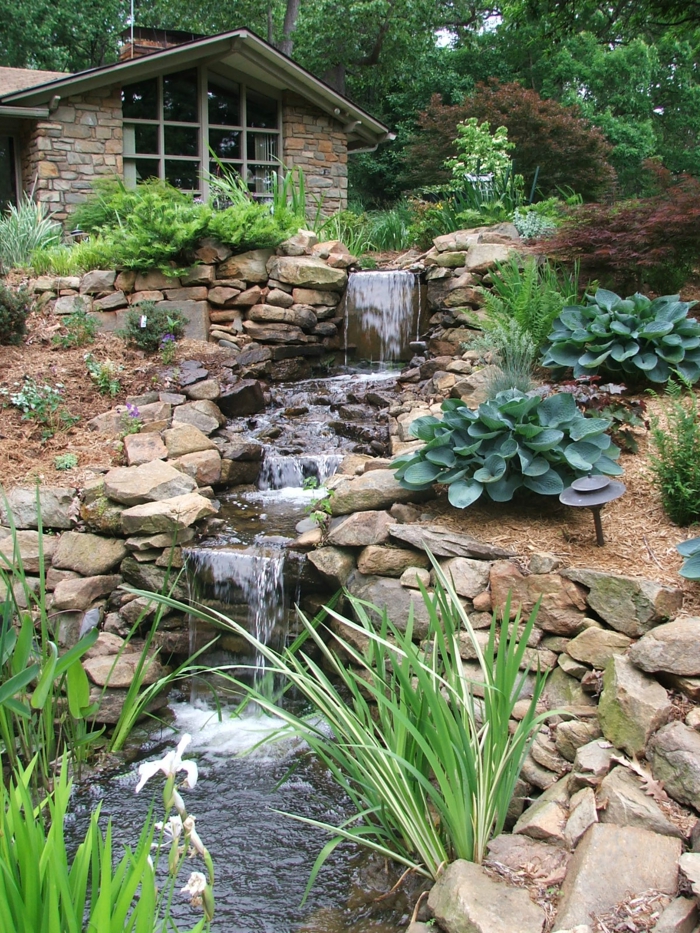 caidas de agua en el jardín imagenes jardin original jardineria caida agua ideas