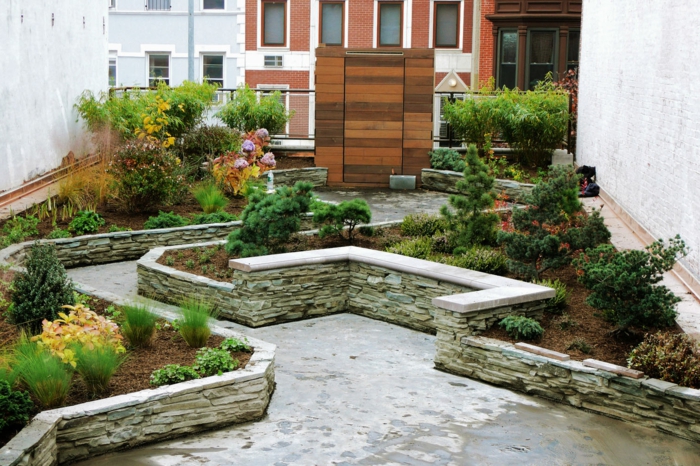 murallas de piedra en el jardín imagenes jardin original muralla piedra ideas