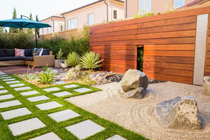 Jardin zen exterior - ideas paisajísticas que relajan la mente