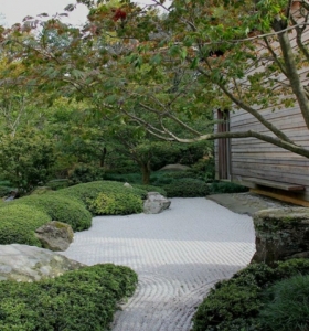 Jardin zen meditacion en ambientes inspiradores
