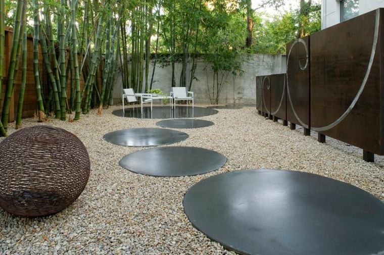 jardin moderno estilo zen moderno