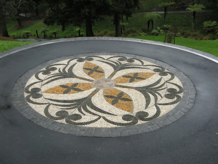 jardines mosaicos funciones estantes parametros