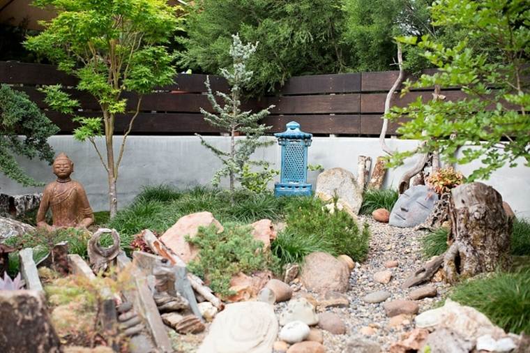 jardines estilo zen deco rocas