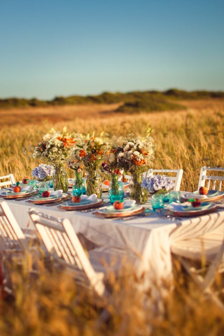 mesa boda campo rustica