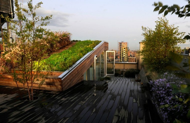 originales diseños terrazas verdes