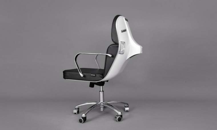 sillón vespa con respaldo blanco sillon vespa blanco negro respaldo