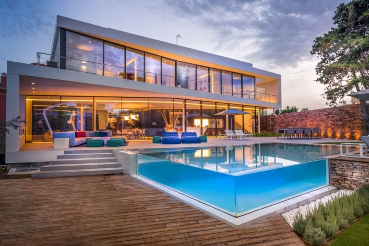 terrazas exteriores modernas casa Marbella 123DV ideas