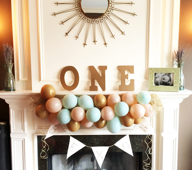 decoracion con globos esquemas fuentes soles