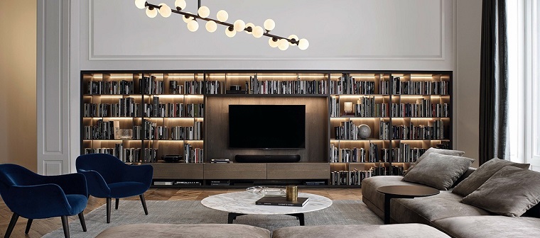 inspiración para el salón moderno dispositivos de almacenamiento estanteria inspiracion casa ideas