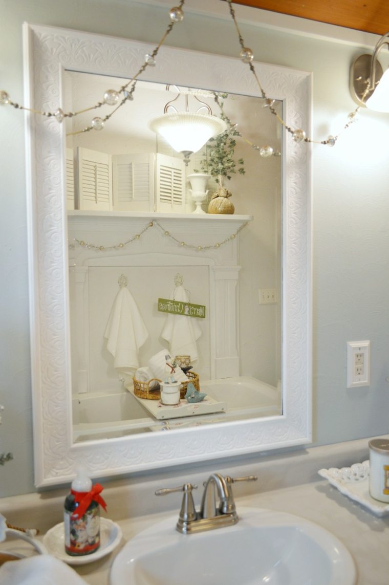 espejo baño estilo vintage