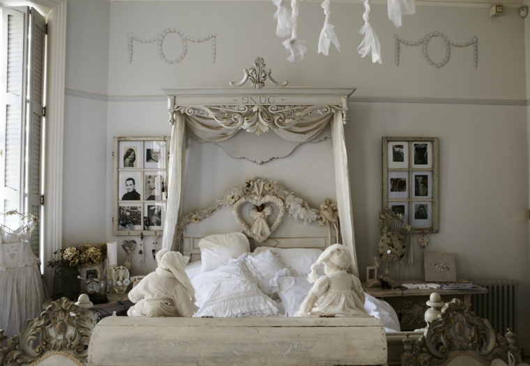estupendo dormitorio retro shabby chic