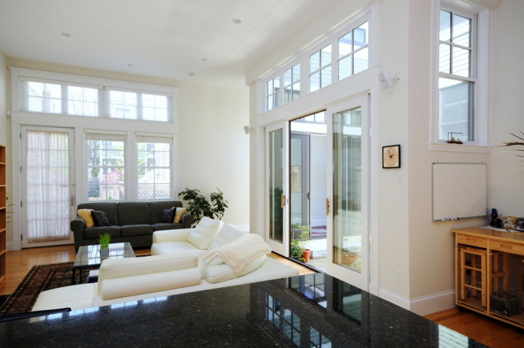 muebles diseño blancos color salon