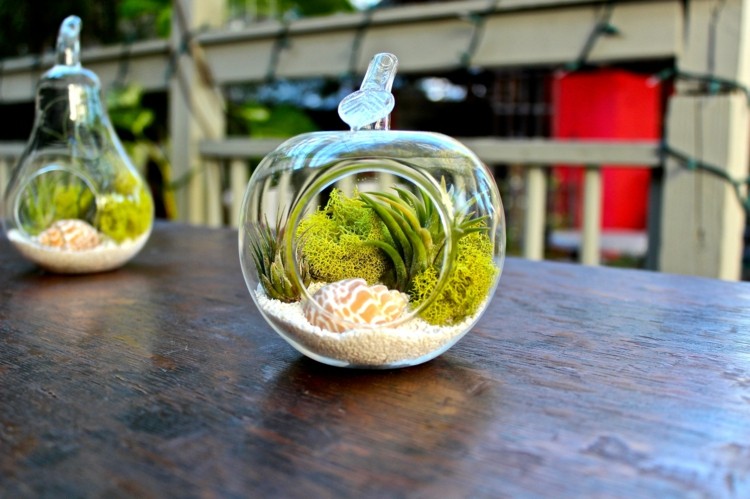 plantas diseño cristales bolas muebles mesas