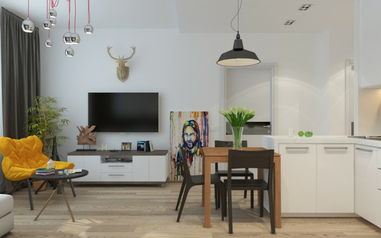 television sillones efectos paredes muebles