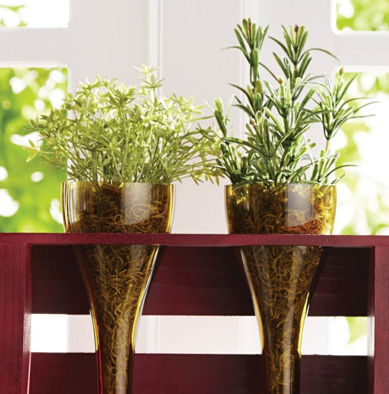 ideas para reciclar botellas de plastico trabajo manual proyectos DIY botellas vino macetas ideas